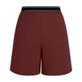 thumbnail image 6 of Women's Bermuda Shorts with Pockets High Waisted Knee Length Shorts for Women Walking Athletic Workout, 6 of 7