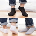 thumbnail image 2 of Calcetines tobilleros transpirables para hombre y mujer, calcetín de algodón de alta calidad, elástico, Color sólido, talla grande europea 38-46, 6 pares, 2 of 5