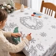 thumbnail image 4 of MMJ Christmas Coloring Table Cover DIY Activity Tablecloth, Washable Protective Cover for Holiday Party Table Christmas Decor 36x56in, 4 of 7