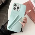 thumbnail image 3 of Estuche para teléfono de silicona suave con diseño de lápiz labial para iPhone 11, 12, 13, 14, 15 Pro Max, soporte portátil para brillo de labios Rhode Hailey, 3 of 5