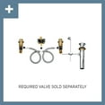 thumbnail image 1 of Moen T6420BN Eva Two-Handle High-Arc 8-Inch Widespread Bathroom Faucet, Valve Required, Brushed Nickel, 1 of 7