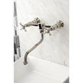 thumbnail image 2 of Kingston Brass KS1211BEX Wall Mount Bathroom Faucet, Polished Chrome, 2 of 7
