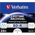 thumbnail image 2 of Verbatim 43823 25GB 4x M-Disc BD-R - 5 Pack Jewel Case 5 Pack Jewel Case BD-R (Blu-ray), 2 of 3