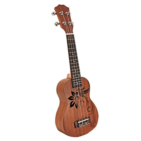 Ukulele 21 Inch Ukulele Kids Ukuleles Beginner Ukuleles Classical Instrument for Kids Beginners Students Adult Best Gift,1 x ukulele,Black & Dark Brown