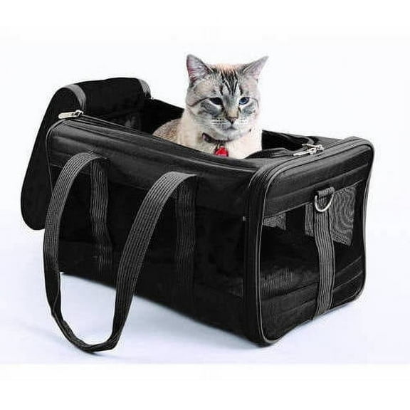 Sherpa Deluxe Dog Carrier, Charcoal, Medium, 17"L