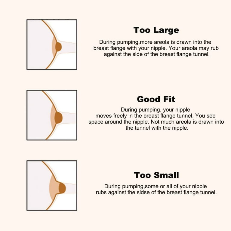 2Pcs Silicone Nipple Ruler Nipple Measurement Tool for Fanges