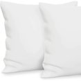 thumbnail image 5 of Euro Square Pillow Insert 27" x 27" (Pack of 2, White), Decorative Bed Pillow Insert, Fiber Fill with Premium Polyester Cover, 5 of 7