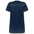 thumbnail image 4 of Lejafay Men's Nightshirt Soft Loose Pajama Sleep Shirt Nightwear Short Sleeve Nightgown V-Neck Navy Blue XXL, 4 of 6