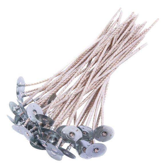 100Pcs ECO Wicks for Soy Candles, 8 Inch Pre-Waxed Candle Wick for Candle Making,Thick Candle Wick