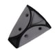 thumbnail image 2 of Ajustador triangular del cinturón de seguridad para niños del coche Algodón transpirable cómodo y respetuoso con el medio ambiente para automóvil Gris, 2 of 5