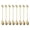 Gold_15cm, variant on Polish Or Matte Finish Nonrust Steel Stir Spoon With Leaves Design For Stirring Coffee And Elegant Beverage Enhancement
