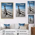 thumbnail image 4 of Designart "Driftwood on the Beach II" Nautical & Beach Floater Framed Canvas Art Print, 4 of 7