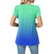 thumbnail image 4 of Fiudx Ofertas Flash Del Día Solo En Línea Moda Mujer Verano Casual Tops Cuello Alto Estampado Manga Corta -, 4 of 5