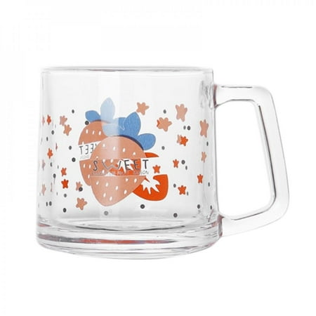 

Glass Coffee Mug With Handle Heat-Resistant Breakfast Cups Milk Mugs Coffee Cups Glass Mug Water Cup Drinkware
