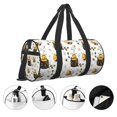thumbnail image 3 of Balery Honey Bee Insect Bolsa de Gimnasio para Mujeres y Hombres, Bolsa de Viaje Impermeable, Bolsa de Fin de Semana con Compartimento para Zapatos y Bolsillo Húmedo, 3 of 6