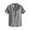 Gray1, variant on Maean Men Cotton Linen Short Sleeve Tops Button down Loose Shirts Summer Beach Vacation Clothes