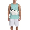 thumbnail image 6 of Rocae French Bulldog Taking a Bath for Men's Basketball Jersey Lightweight and Breathable Athletic Tank Top,Quick-Drying Sports Jersey XX-Large, 6 of 9