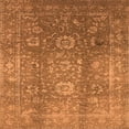 thumbnail image 1 of Ahgly Company Indoor Square Oriental Orange Industrial Area Rugs, 8' Square, 1 of 4