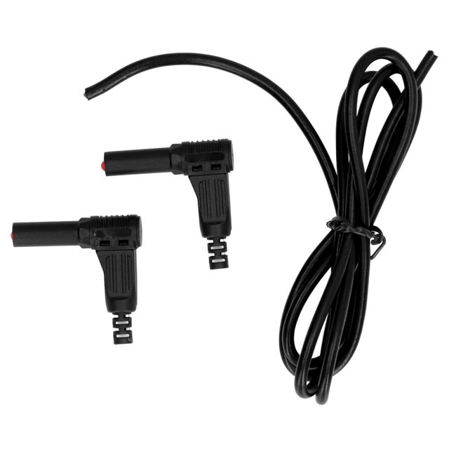 Pin de sonda trasera de prueba, kit de cables de multímetro Multímetro de 4 mm Conector de banana Cable de prueba Latón PA Cables de prueba eléctricos para probador de voltaje(Negro)