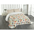 thumbnail image 3 of Ambesonne Sports Themed Quilted Bedspread Set 3 Pcs, Colorful Active Life, Queen Size, Multicolor, 3 of 5