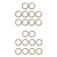 thumbnail image 1 of 20x Anillos partidos de latón Llavero Gancho Loop Holder Broches Conector DIY Craft, 1 of 9