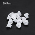thumbnail image 3 of 20Pcs T Shape Conical Rubber Grommet Mount Dia 3.5mm ID 1.5mm H 4.5mm Transparent Seal Protection Grommets Cable Pipe, 3 of 5