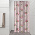 thumbnail image 2 of Pioneer Flower Floral Print Pattern Shower Curtain 36"x72", Bathroom Decorative Shower Curtain Set with 12 Hooks, Waterproof Washable, 2 of 6