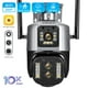 thumbnail image 1 of Cámara de seguridad CCTV para exteriores, videocámara de 8MP, 4K, Wifi, tres lentes, pantalla Dual, Zoom híbrido 10X, seguimiento automático IA, PTZ, IP, 1 of 3