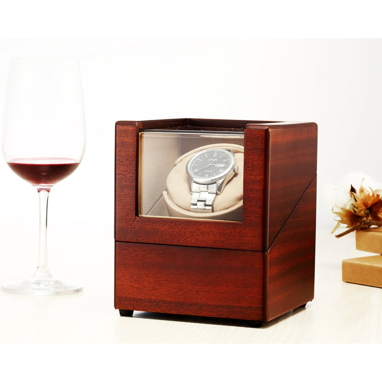 Chiyoda Single Watch Winder With Quiet Motor12 Rotation, 47 OFF