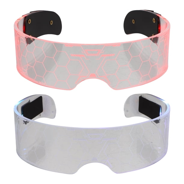 KAKOWELY 2 gafas LED decorativas luminosas para fiestas navideñas, bar y decoración de ojos.