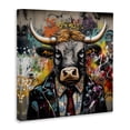 thumbnail image 3 of Stupell Industries Eclectic Urban Graffiti Bull Canvas Art, 17 x 17, by Lazar Studio, 3 of 8