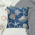 thumbnail image 2 of Pratyus Sea Shells Starfish Ocean Modern Rustic Decorative Couch Pillow Cases with Zipper Home Decor for Car Couch Bedroom Summer Printed on Both Sides 1PC 24x24in, 2 of 5