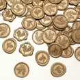 thumbnail image 5 of 60 Pcs Bronze Gold Rosemary Wax Seal Stickers, Self-Adhesive Decorative Vintage Embossed Envelope Seal, 3 Floral Designs for Wedding Invitations Gift Wrapping, 5 of 11