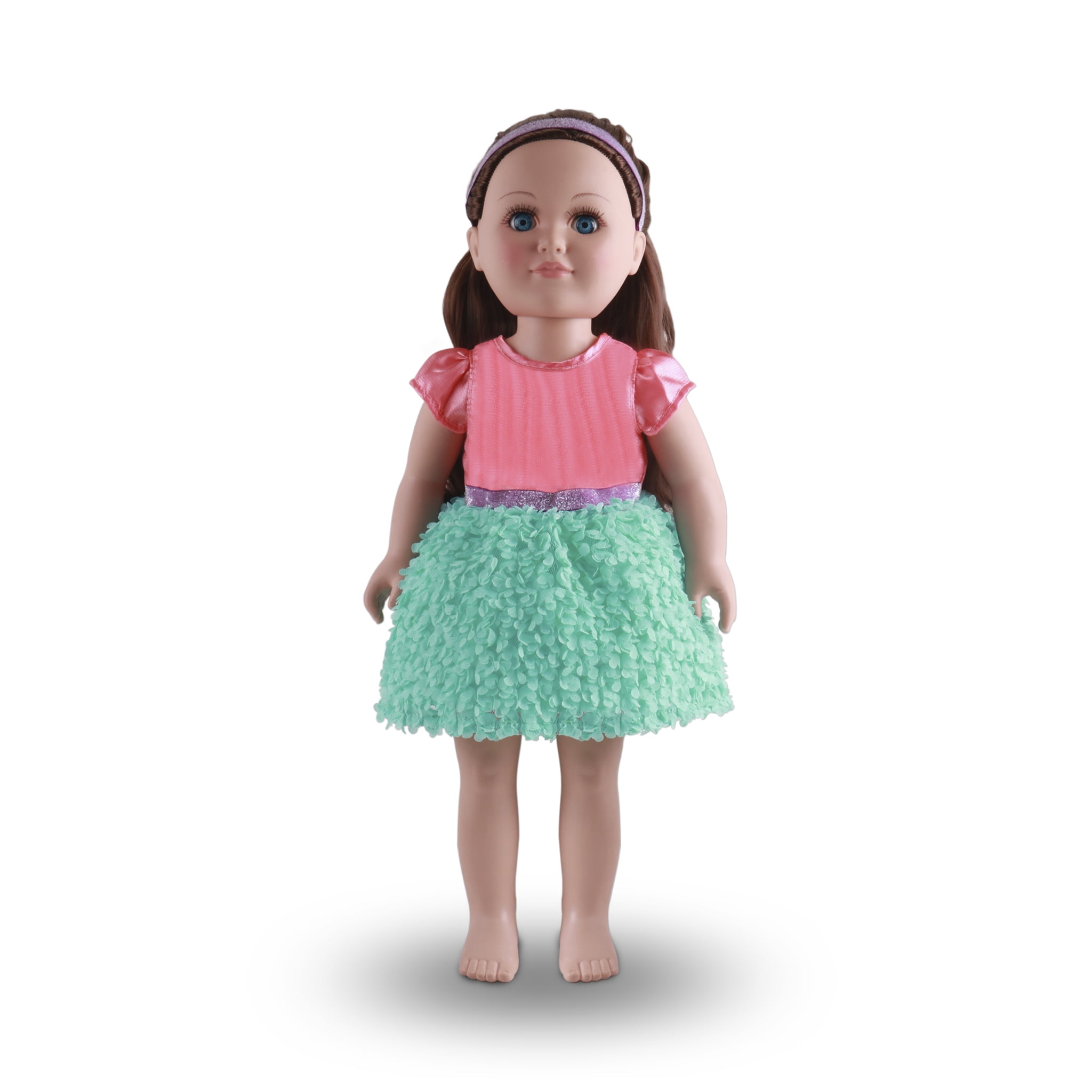 My Life As Pink & Green Flower Dress for 18" Dolls, 2 Pieces