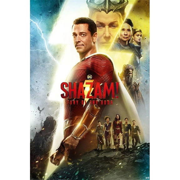 Shazam 2: Fury Of The Gods - Movie Poster (Characters) (Size: 24" x 36")