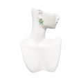thumbnail image 2 of Silvertone Large Lime Green & Blue Butterfly Clear Crystal Clip On Earrings, 2 of 3