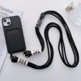thumbnail image 5 of Crossbody Lanyard with Card Holder Phone Case for IPhone 16 15 14 Plus 13 12 11 Pro Max Solid Color Protective Shockproof Cover (For iPhone 15 ProMax,Red), 5 of 7