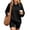 Black-A#10817GG, variant on Hooded Sweatshirt Women Solid Color Drop Shoulder Ladies Sweatshirts Fall Winter Oversized Streetwear Fleece Lined Hoodie Women with Pocket Green S