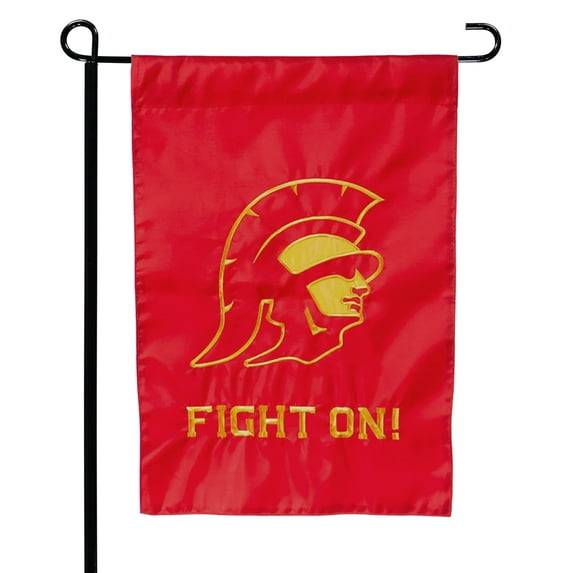 USC Trojans 17.5" x 12.5" Cardinal Applique Garden Flag