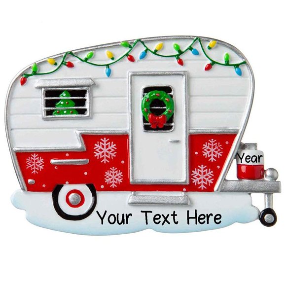 Ornement de Sapin de Noël Personnalisé pour Campeur 2022 / Cadeau d'Ornement de Camping Personnalisé