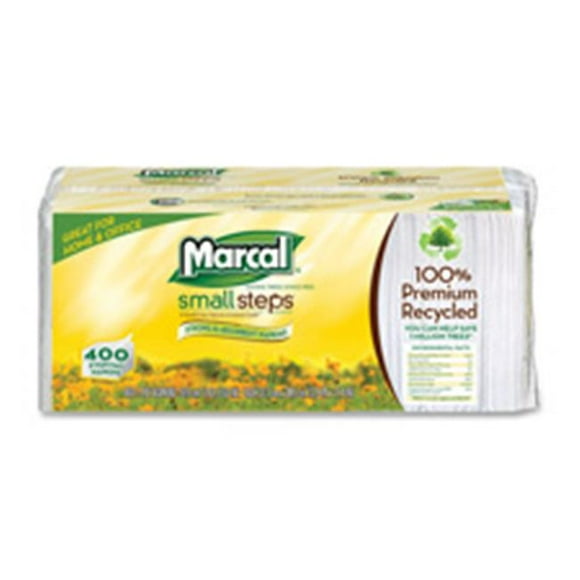 Marcal Paper Mills&44; Inc Luncheon Serviette&44; Monocouche&44; 12,5 Po x 11,25 Po.&44; 2400-CT&44; Blanc