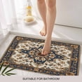 thumbnail image 6 of Boho Ethnic Doormat Outdoor Entrance 24"x36", Vintage Bohemian Traditional Floral Classic Absorb Moisture Dirt Door Mats, Non-Slip Rubber Backing Floor Mats Indoor, Low-Profile Front Door Rugs, 6 of 9