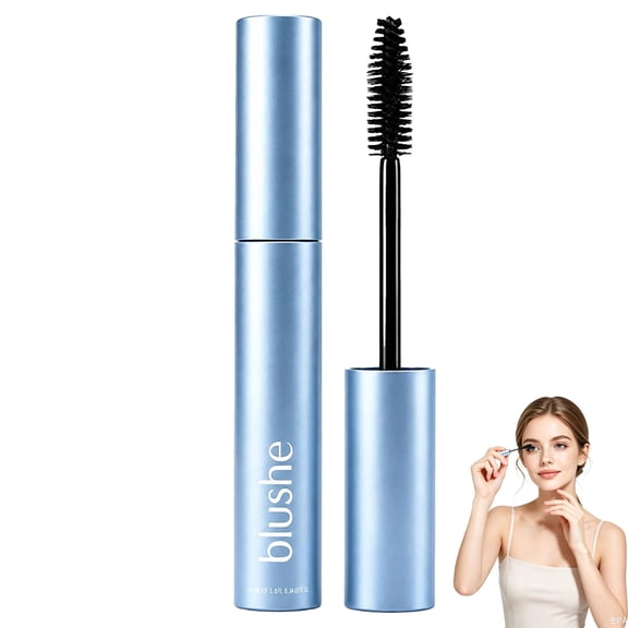 Blush Serum Mascara – Waterproof Fiber Mascara with Lengthening & Volumizing Formula, Smudge-Proof Clump-Free Natural Definition, 0.4 fl oz