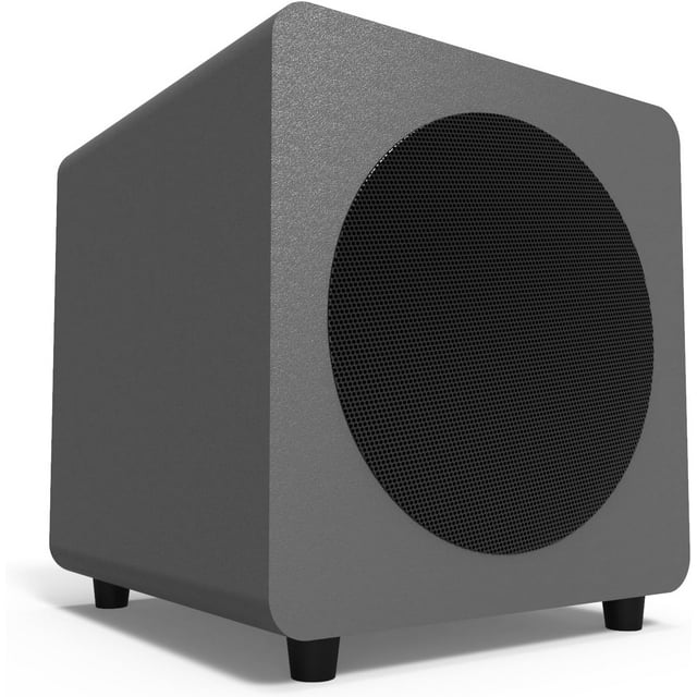 Kanto SUB8VMG Caisson de Basses Scellé Alimenté / Puissance de Crête 300 W / Caisson de Basses 8 Pouces / Gris Mat