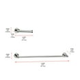 thumbnail image 3 of Alma 2-Piece Bathroom Hardware Set in Chrome, 3 of 8