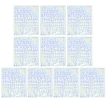 LOLIPPYY Glitter Silver Alphabet Number Stickers Self Adhesive DIY Decorative Decals for Scrapbook Envelopes