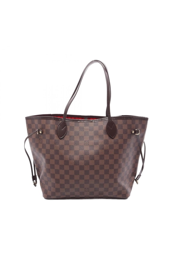 Pre-Owned Louis Vuitton Neverfull MM Tote Bag Handbag, Coated Canvas and Leather, Damier...