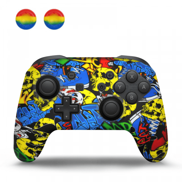 Funda protectora de silicona con tapa para joystick para mando Switch PRO
