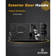 thumbnail image 3 of YISITIAN Driver Door Handle,Front or Rear Left Interior Handle,Compatible with 2006-2011 Hyundai Accent | Replace# 82610-1E000,826101E000,Textured Gray Inner Handle,Inside Door Handle CJ919-37495, 3 of 7