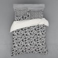 thumbnail image 2 of Ambesonne Paisley Bedding Set 3 Pcs, Floral Retro Circles, Twin, Black and White, 2 of 3